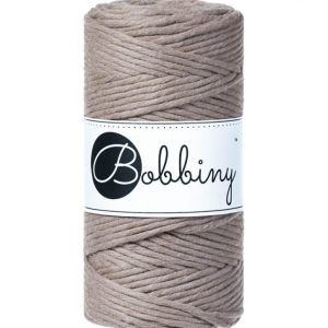 Bobbiny Makramé fonal 3 mm/Kávé/