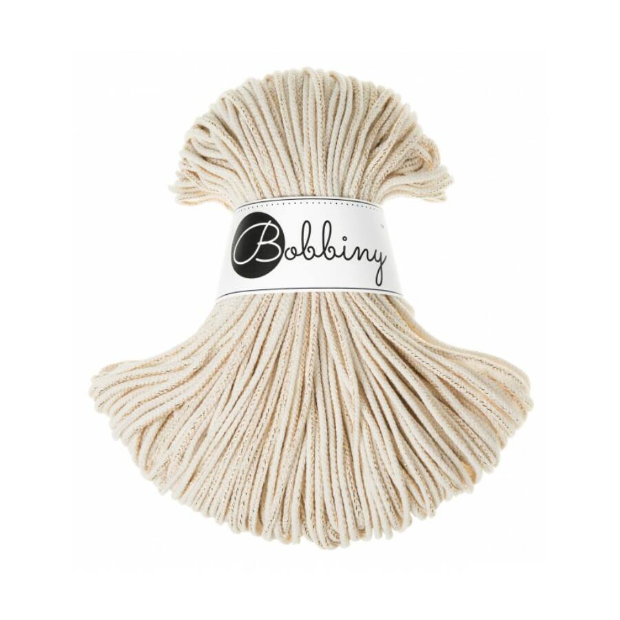 Bobbiny Zsinórfonal Junior 3 mm /Natúr Arany/