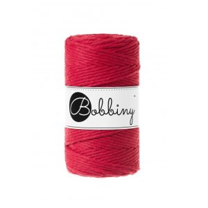 Bobbiny Makramé fonal 3 mm/Classic Red/