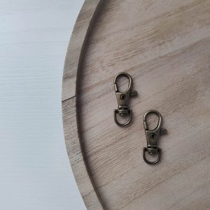 Fém karabiner /10 mm / bújtatóval-Ósárgaréz