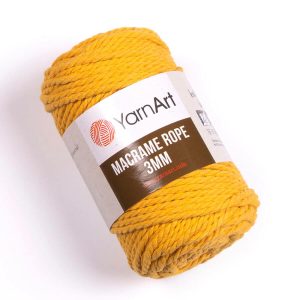 YarnArt 3 mm Sodrott fonal (kifésülhető) /Mustár/ 764