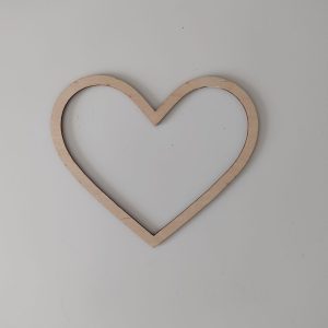 Fa szív alap /18 cm/