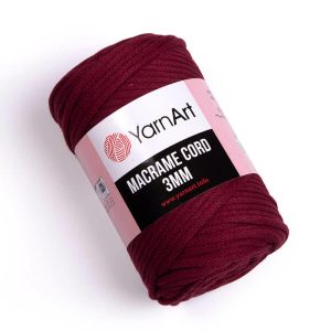 YarnArt Zsinórfonal 3 mm /Bordó/ 781