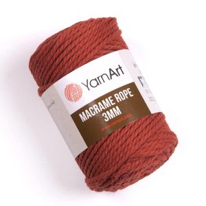 YarnArt 3 mm Sodrott fonal (kifésülhető) /Tégla/ 785