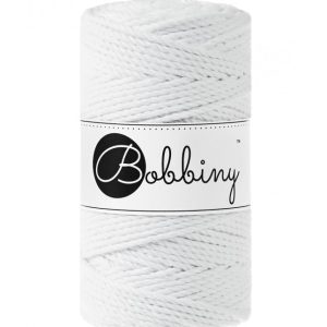 Bobbiny 3 Ply Makramé fonal 3 mm - Fehér