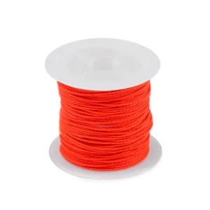 PES madzag fonott Ø1 mm viaszos/Narancssárga neon/