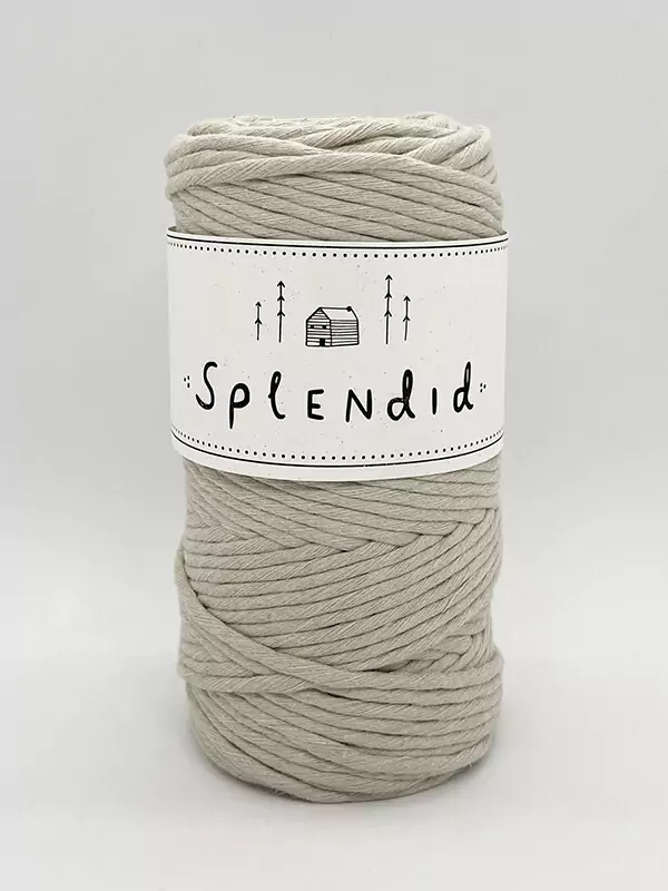 Splendid Makramé fonal 3 mm/Világosbézs/