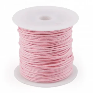 Pamutzsinór viaszos 1 mm /Rózsaszín/
