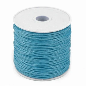 Pamutzsinór viaszos 1 mm /Azúrkék/