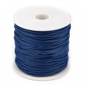 Pamutzsinór viaszos 1 mm /Kék delta/