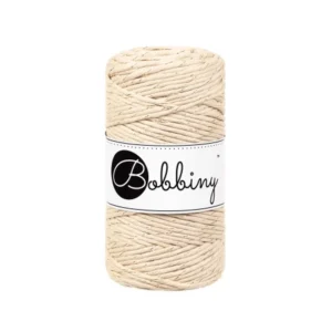 Bobbiny Makramé fonal 3 mm/Golden-Warm Beige/