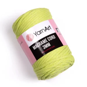 YarnArt Zsinórfonal 3 mm /Világoszöld/755
