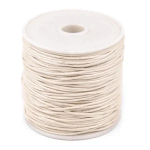 Pamutzsinór viaszos 1 mm /Natúr/