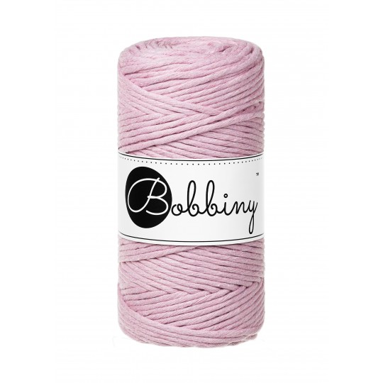 Bobbiny Makramé Fonal 3 mm/Dusty Rose/