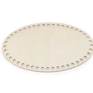 Horgolható fa alap / kosár készítésre- ovális