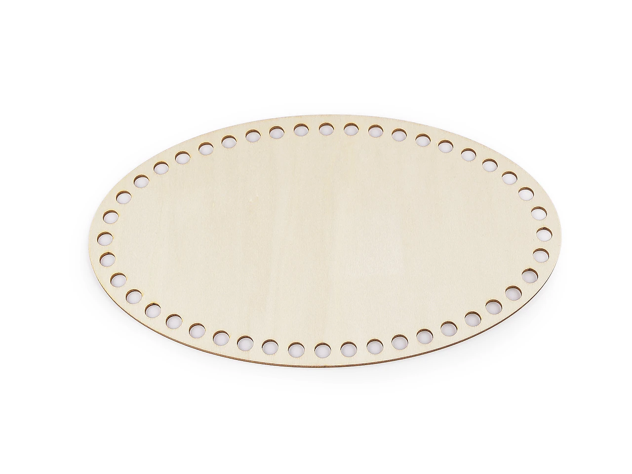 Horgolható fa alap / kosár készítésre- ovális