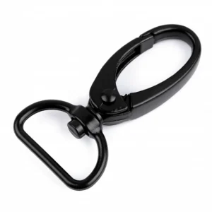 Fém karabiner ovális /20  mm/ Fekete