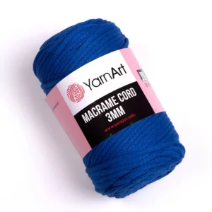 Yarnart zsinórfonal 3 mm /Királykék/772