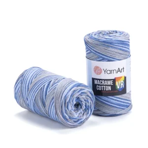 YarnArt Zsinórfonal 2 mm /VR kék szinátmenetes/916