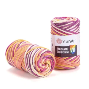 YarnArt zsinórfonal 3 mm /VR Rózsa szinátmenetes /912