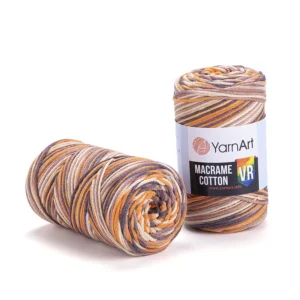 YarnArt Zsinórfonal 2 mm /VR Narancs szinátmenetes/927