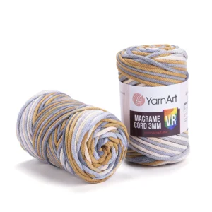 YarnArt Zsinórfonal 3 mm VR/Barna szinátmenetes/918