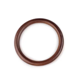 Tömör fa karika -Táskafül-12 cm/Barna/