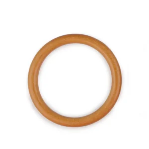 Tömör fa karika -Táskafül-12 cm/Világos barna/
