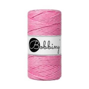 Bobbiny Makramé Fonal 3 mm/BUBBLEGUM PINK/