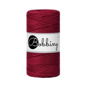 Bobbiny Makramé Fonal 3 mm/RED VELVET/