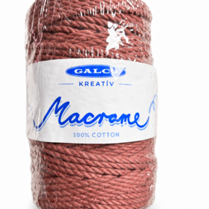 Galco Pamut Makramézsinór fonal 4 mm /Terrakotta/