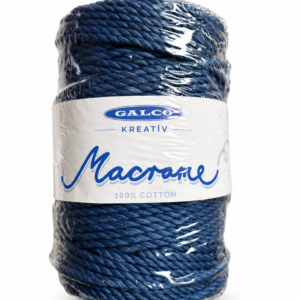 Galco Pamut Makramézsinór fonal 4 mm /Sötétkék/