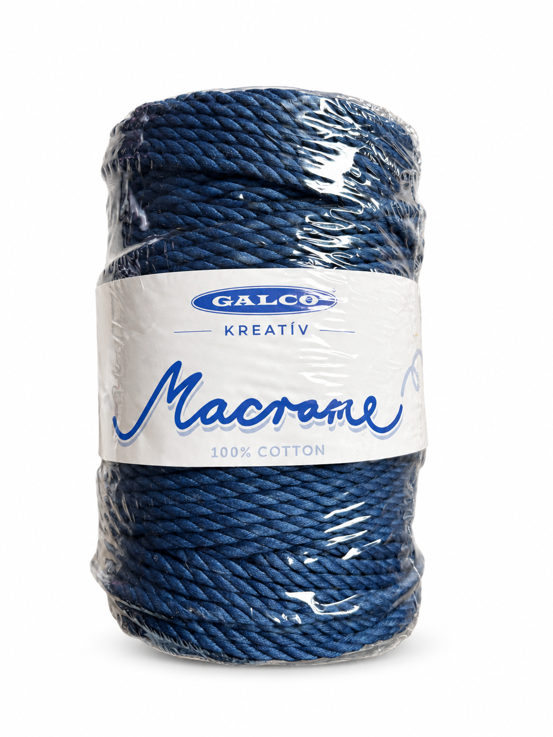 Galco Pamut Makramézsinór fonal 4 mm /Sötétkék/