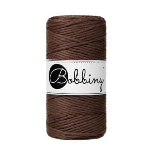 Bobbiny Makramé Fonal 3 mm/Chocolate Brown/