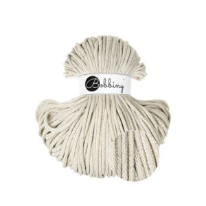 Bobbiny Premium zsinórfonal 5 mm - SHINY CASHMERE BEIGE